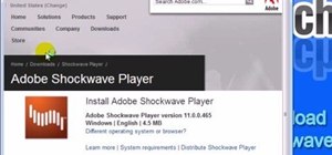 adobe shockwave player installation