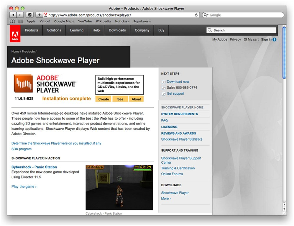 adobe shockwave version 11 download for microsoft edge
